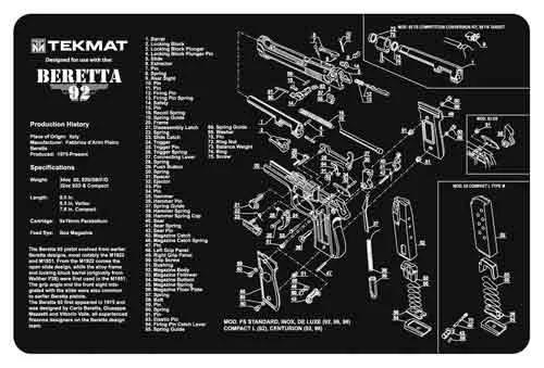 TekMat Beretta 92 17-BER92