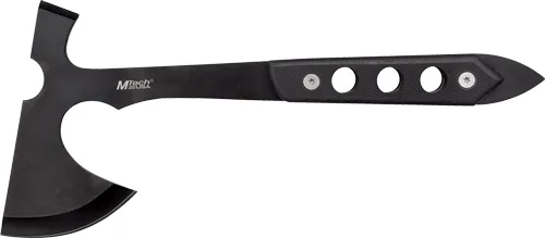 Master Cutlery MC MTECH 10" TOMAHAWK W/SHEATH 5" BLACK BLADE G10 HANDLE