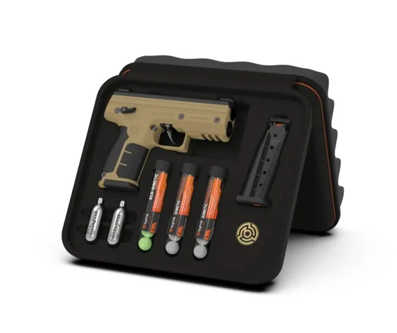 Byrna Technologies BYRNA SD PEPPER KIT TAN W/ 2 MAGS & PROJECTILES
