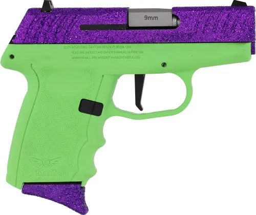 SCCY SCCY DVG1-GLITTER PISTOL 9MM 10RD DRAGONFLY PURPLE SLIDE