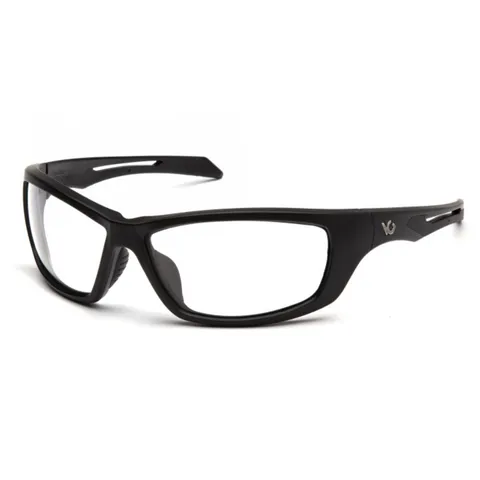 Pyramex Safety Products Pyramex Howitzer Safety Glasses Blk Frame Clear AntiFog Lens