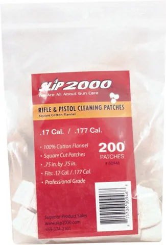Slip 2000 SLIP 2000 CLEANING PATCHES SQUARE .17/.177 .75" 200-PACK