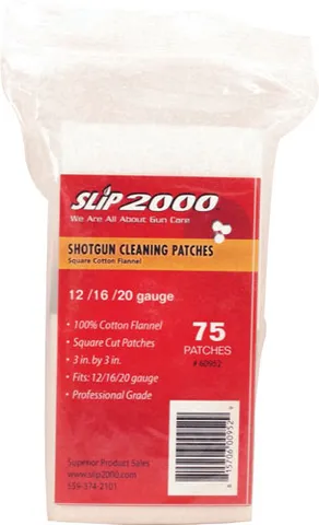 Slip 2000 SLIP 2000 CLEANING PATCHES 3" SQUARE .12/.16/.20GA 75-PACK