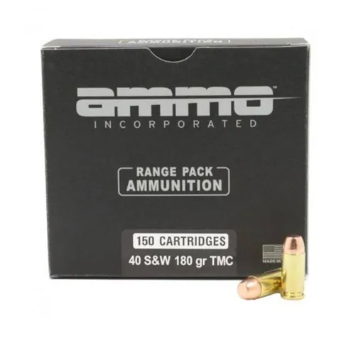 Ammo 40 S&W 180gr TMC 150 RD
