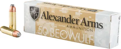 Alexander Arms ALEXANDER AMMO .50 BEOWULF 400GR. FLAT POINT 20-PACK