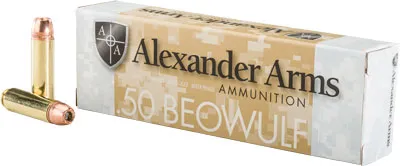 Alexander Arms ALEXANDER AMMO .50 BEOWULF 350GR. XTP JHP 20-PACK