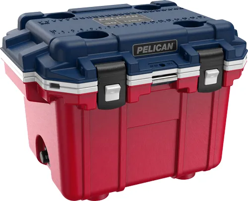 Pelican PELICAN COOLERS IM 30 QUART ELITE RED/BLUE LID