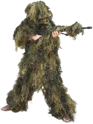 Red Rock Gear RED ROCK 5 PIECE GHILLIE SUIT WOODLAND YOUTH MEDIUM
