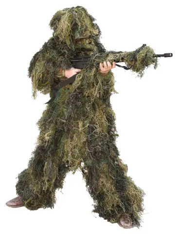 Red Rock Gear RED ROCK 5 PIECE GHILLIE SUIT WOODLAND YOUTH LARGE