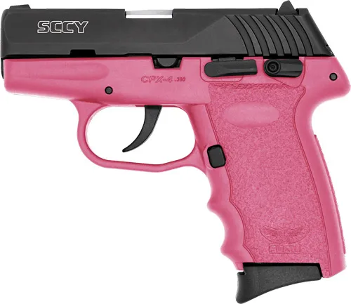 SCCY SCCY CPX4-CB PISTOL DAO .380 10RD BLACK/PINK W/SAFETY