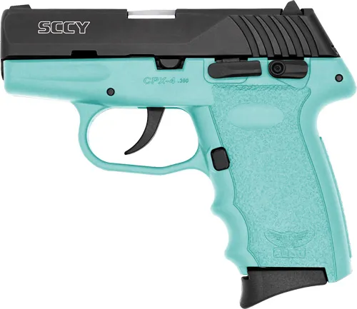 SCCY SCCY CPX4-CB PISTOL DAO .380 10RD BLACK/SCCY BLUE W/SAFETY