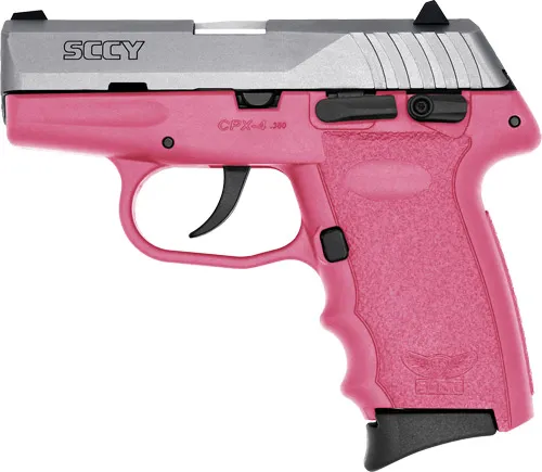 SCCY SCCY CPX4-TT PISTOL DAO .380 10RD SS/PINK W/SAFETY