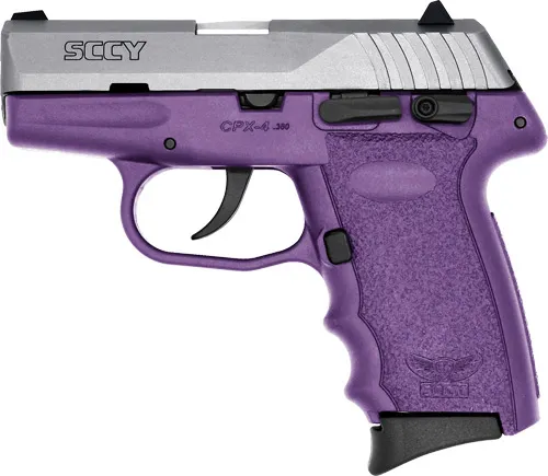 SCCY SCCY CPX4-TT PISTOL DAO .380 10RD SS/PURPLE W/SAFETY