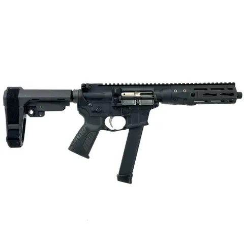 LWRC International LWRC IC-9 AR Pistol - Black | 9mm | 8.5" Threaded Barrel | SBA3 Brace | Accepts Glock Mags