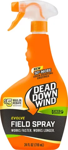 Dead Down Wind DDW SCENT ELIMINATION SPRAY 50% FORMULA WOODS 24OZ FL