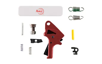 Apex Tactical Specialties APEX M2.0 POLY FLAT FW TRGR KIT RED