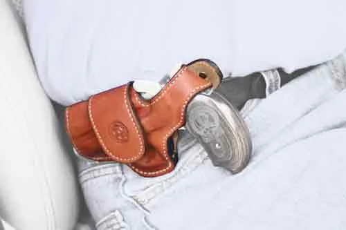 Bond Arms BOND ARMS DRIVING HOLSTER LH THUMBSNAP LEATHER TAN