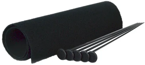 Gun Storage Solutions GSS SMALL RIFLE ROD KIT 5 BLK RIFLE RODS .22 CAL 19"X15"