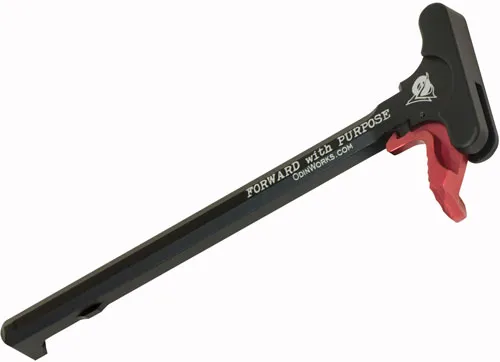 Odin Works ODIN EXTENDED CHARGING HANDLE RED FOR AR-15