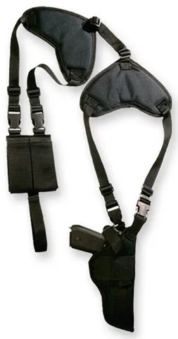 Bulldog BULLDOG DELUXE VERT-SHOULDER HOLSTER RH/LH 3.5-5" BBL BLACK