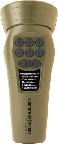Western Rivers WESTERN RIVERS ELECTRONIC CALLER HANDHELD SIX SHOOTER