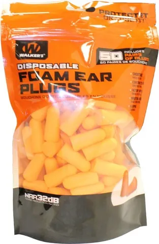 Walkers Game Ear Foam Ear Plugs 50 Pair GWPFP50BAG