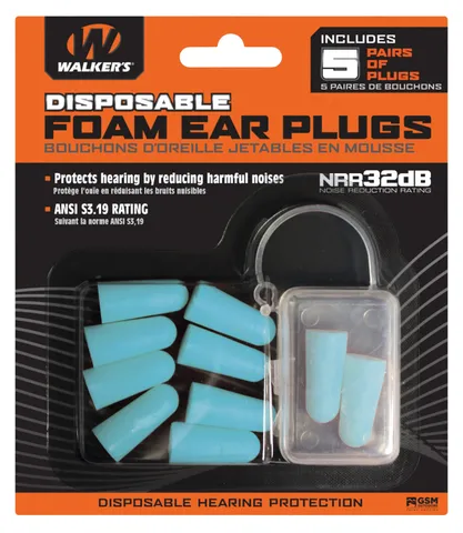 Walkers Game Ear Foam Ear Plugs GWPFP5PKTL
