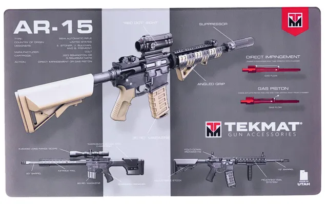 TekMat AR-15 Weapons Platform Design Door Mat TEK42AR15WPD