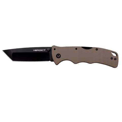 Cold Steel Cold Steel Verdict AUS10A 3in Tanto Point Blade FDE G-10