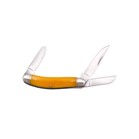 Cold Steel Cold Steel Gentlemans Stockman 3.75in w 3 Blades Yellow Bone