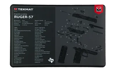 TekMat TEKMAT PSTL MAT FOR RUGER 57 BLK