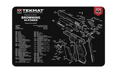TekMat TEKMAT PSTL MAT FOR BROWNING BM BLK