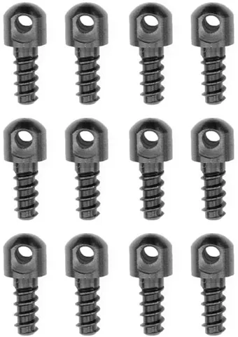 Grovtec GROVTEC 1/2" WOOD SCREWS 12-PACK BLACK