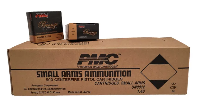 PMC PMC Bronze 10mm Handgun Ammo - 170 Grain | JHP | 500rd Case